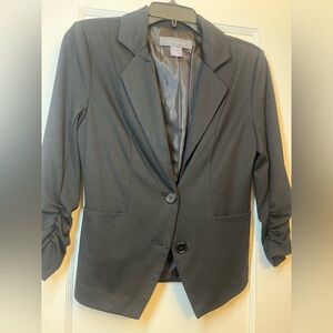 Women’s black blazer size XS scrunchy 3/4 sleeves